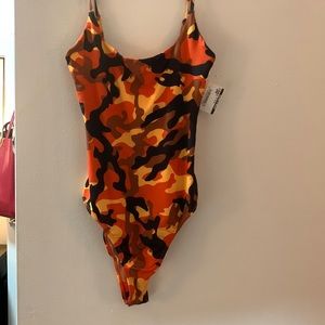 camouflage body suit